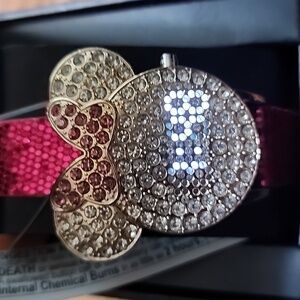 NIB DISNEY "MINNIE MOUSE" RHINESTONE DIGITAL  WATCH